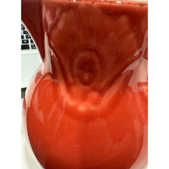 Vintage Rare Le Faubourg Portugal Carnelian Red Handled Pitcher Ewer - Picture 11 of 11